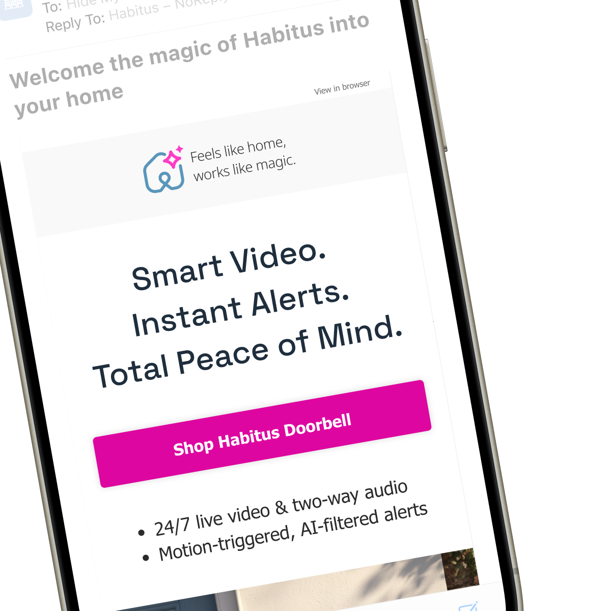 Email redesign with bigger, bolder benefits